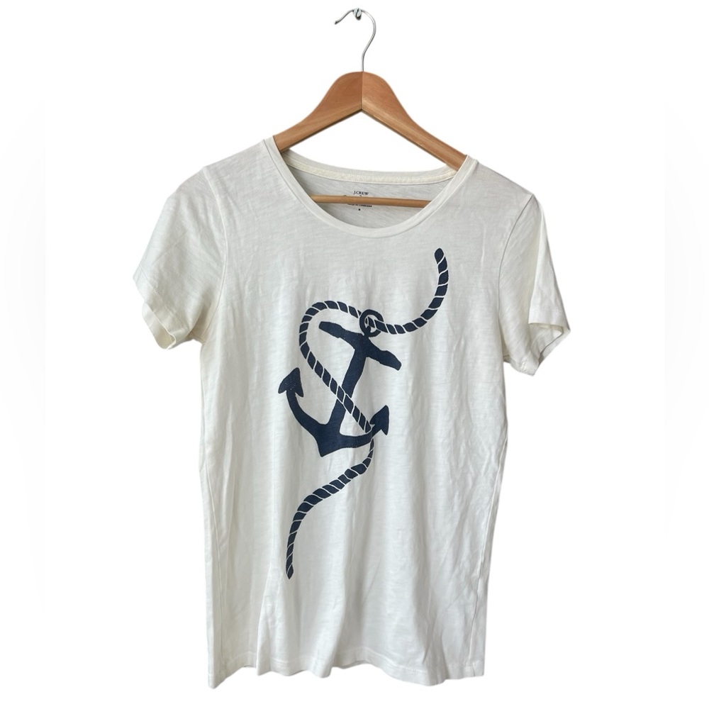 J.Crew Collector Tee Anchor Design Tee